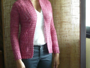 really clever cardigan mod from the original tunic pattern