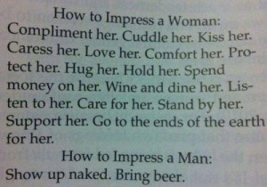 How to keep a woman happy