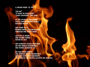 Flames- A Found Poem