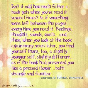 ... very True! ! ! #excerpt #InkSpell #CorneliaFunke #Quote #Book #Reading