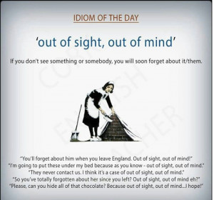 Out of sight, out of mind