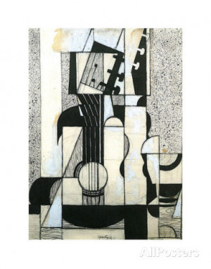 Juan Gris Table With Guitar