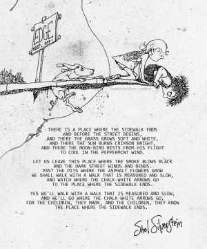 Where the Sidewalk Ends... My Favorite Poem Of All Time