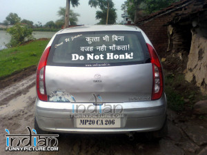 ... Image with Do Not Honk Funny Unseen Desi Indian Quotes For Facebook