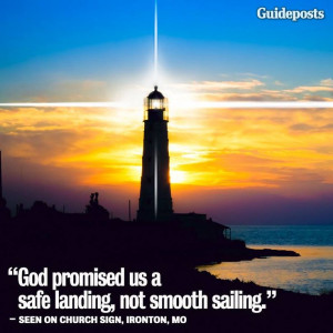 God promised us a safe landing, not smooth sailing https://www ...