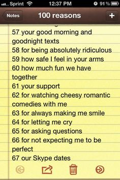 100 reasons why i love you stuff 100 reasons why i love you secret ...