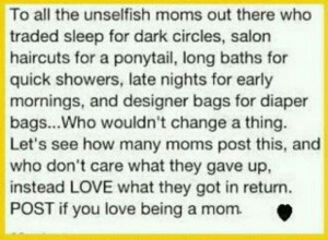 Unselfish Mom