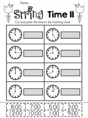 ... Kindergarten, Kindergarten Math Worksheets, Telling Time Kindergarten