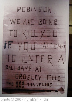 jackie_robinson_hatemail2' photo (c) 2007, numb3r - license: http ...