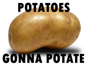 Potato potatoes gonna potate abstract HD Wallpaper