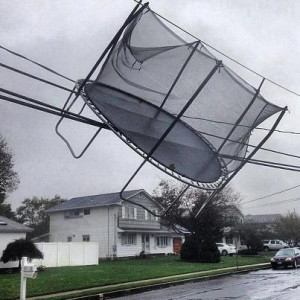 trampoline-on-power-line-Hurricane-Sandy