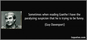 Guy Davenport Quote