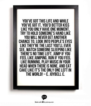 Live life to the fullest quote