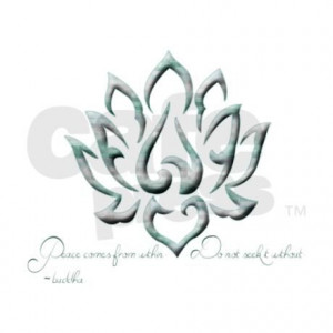 Buddha Lotus Flower Peace quote Can Insulator on