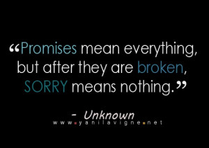 Broken Promise Quotes Broken promise.