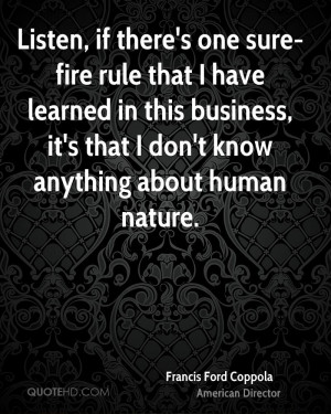 Francis Ford Coppola Nature Quotes