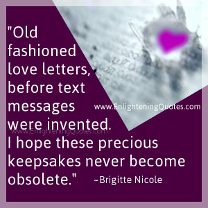 Old fashion love letters