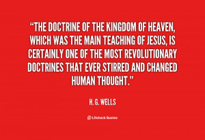 ... doctrines that ever stirred and changed human thought h g wells