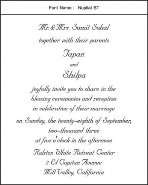 Hindu Marriage Quotes For Wedding Invitations