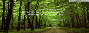 Proverbs 3:5-6 Profile Facebook Covers