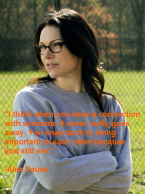 ... quote said by Alex Vause (Laura Prepon) in Orange is the New Black