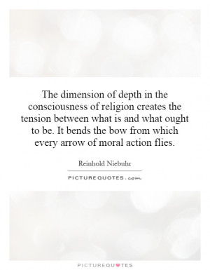The dimension of depth in the consciousness of religion creates the ...