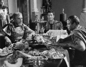 ... Brando, Douglass Dumbrille and Douglass Watson in Julius Caesar (1953