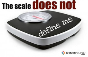 Motivational Quote - The scale does not define me.