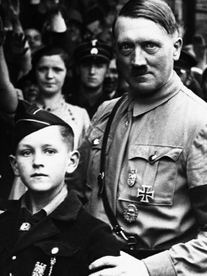 Hitler and a young NSDAP member