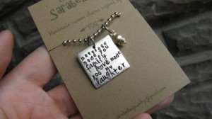 Daughter in Law Necklace, Daughter in law quote