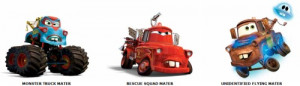 Mater, Mater the Greater, Monster Truck Mater, Rescue Squad Mater, and ...