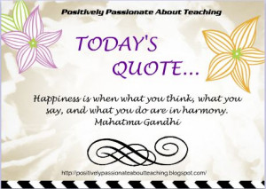 Positively Passionate About Teaching: Today's Quote - TGIF www ...
