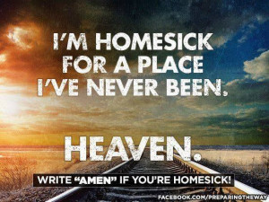 Type 'Amen' if you're homesick!