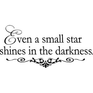 Inspirational Wall Quote Small Star
