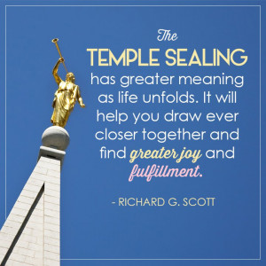 Temple sealing..