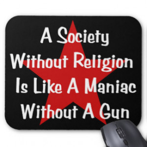 Anti-Religion Quote Mouse Pads
