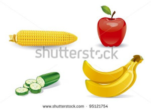 ... of cartoon fruit orange banana raspberry with cute funny sayings