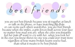 sweet amp meaningful best friend saying Image