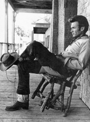 Clint Eastwood: American Cowboy. Happy Fourth of July.