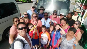 Island Paradise Tours Our group of 17 with Rosevelt Taylor at the end