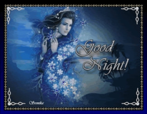 Pretty fairy says good night