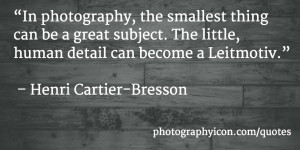 ... can become a Leitmotiv Henri Cartier Bresson - Icon Photography School