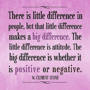 There is little difference in people...