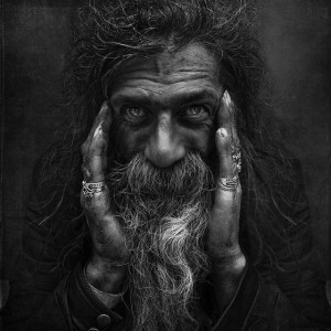 Black and White Portraits Of Homeless People