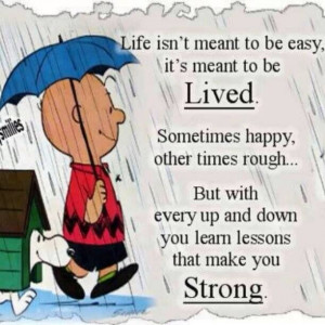 Life wasn't meant to be easy