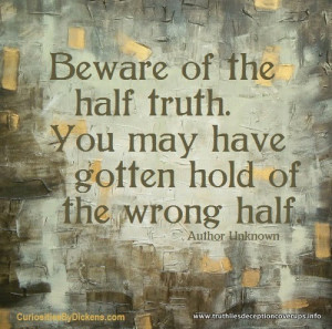 Men occasionally stumble over the truth, butmost of them pick ...