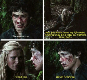 and Clarke Griffin #the100 #bellarke (Bob Morley and Eliza Taylor ...