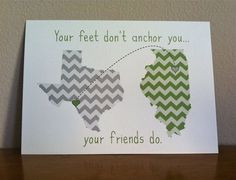 Best friend gift, chevron state, chevron, multiple friend gift ...