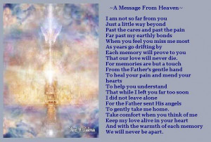 Message From Heaven ~ poem Pictures, Images and Photos