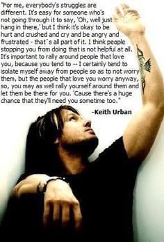 Quote about #addiction #recovery by Keith Urban More